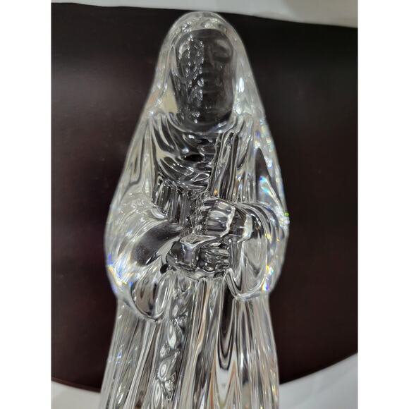 Vintage Princess‎ House 24% Lead Crystal Joseph Figurine Christmas Nativity - Picture 7 of 7